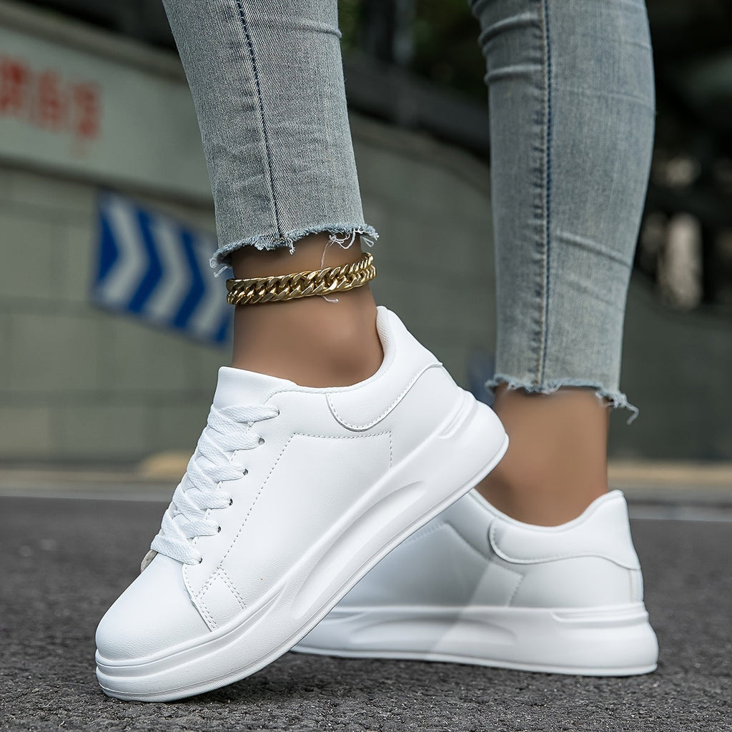 Esther | Zapatillas Casual Plataforma Mujer Cordones
