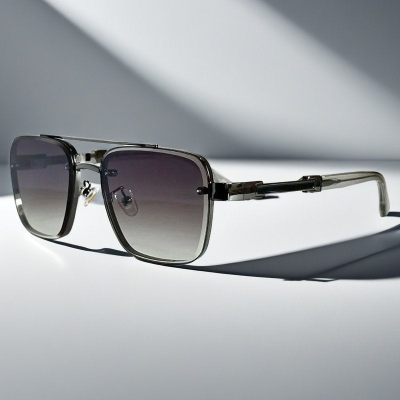 Daniela | Gafas de Sol Aviador Cuadradas Marco Dorado Mujer Lentes Degradados