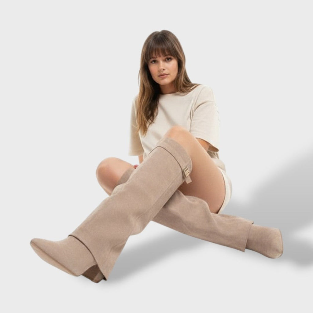 Lorena | Botas Camperas de Ante Mujer Caña Alta