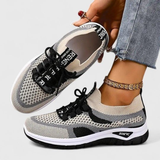 Lorena | Sneakers Mujer de Malla Transpirable Cordones