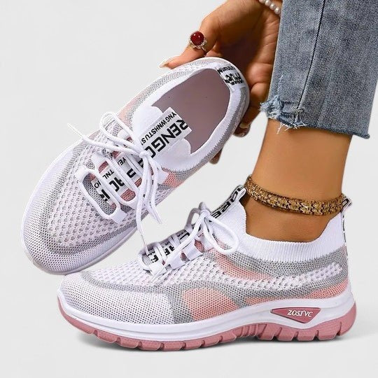 Lorena | Sneakers Mujer de Malla Transpirable Cordones