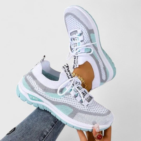 Lorena | Sneakers Mujer de Malla Transpirable Cordones