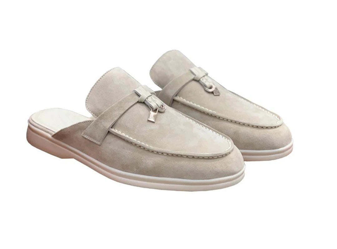 Clara | Mules Destalonados Mujer Estilo Loafer Hebilla