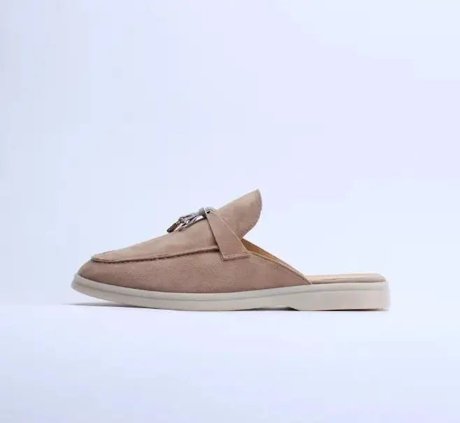 Clara | Mules Destalonados Mujer Estilo Loafer Hebilla