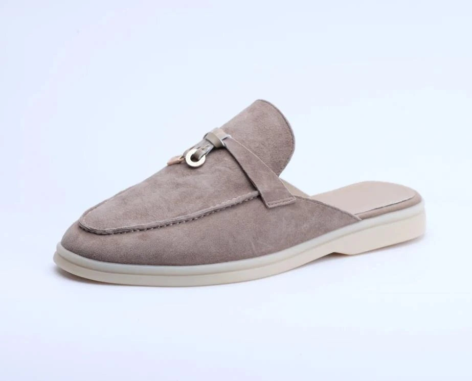 Clara | Mules Destalonados Mujer Estilo Loafer Hebilla