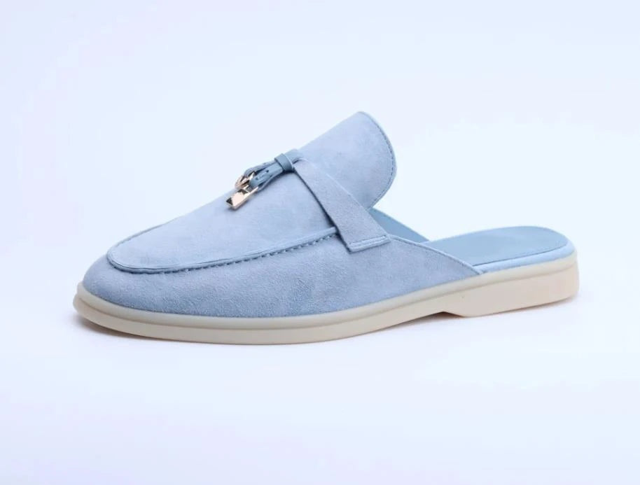Clara | Mules Destalonados Mujer Estilo Loafer Hebilla