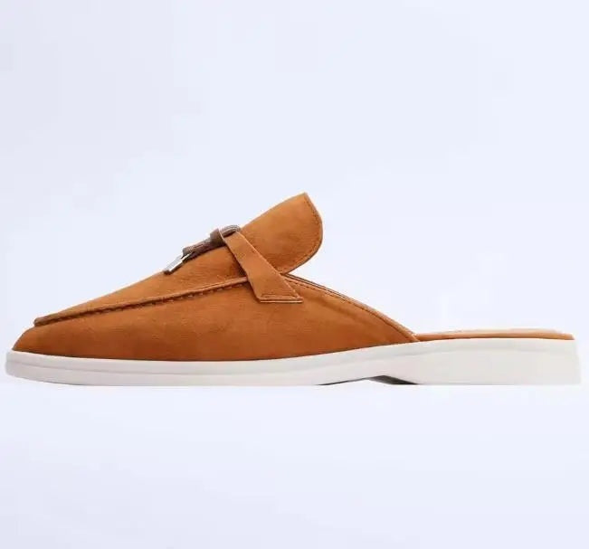 Clara | Mules Destalonados Mujer Estilo Loafer Hebilla