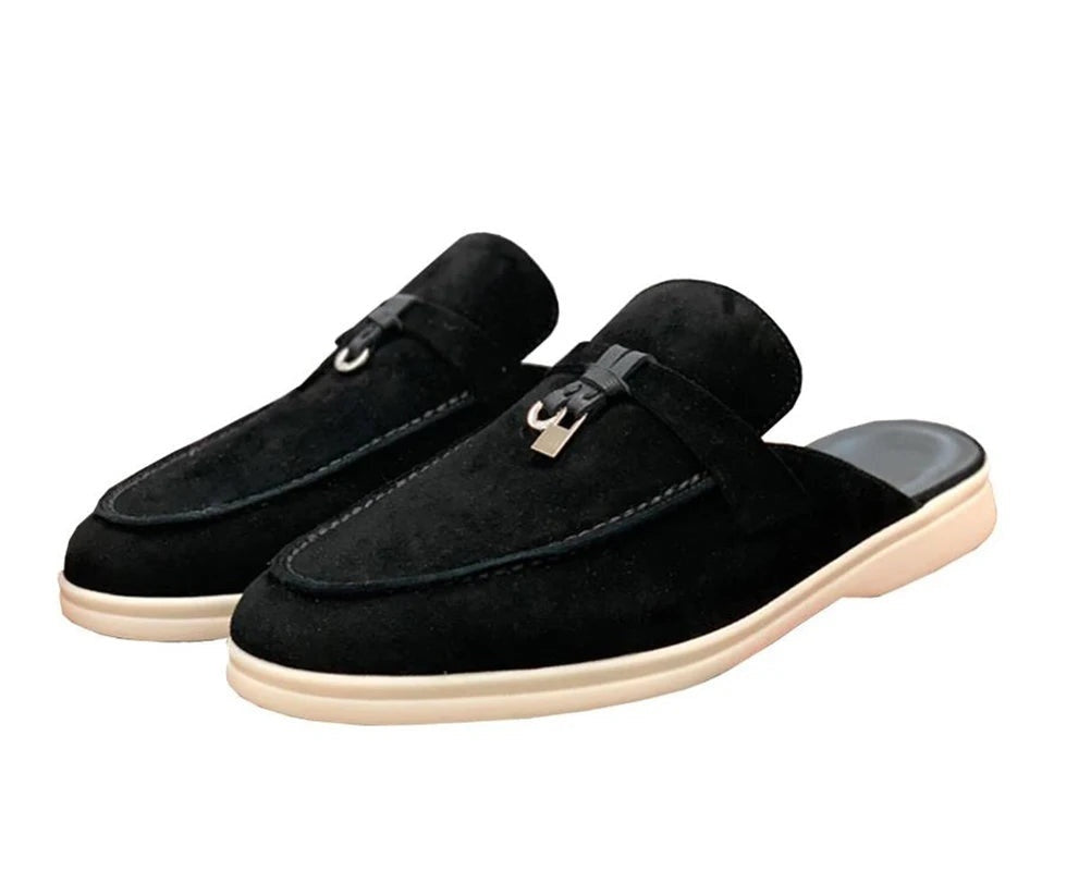 Clara | Mules Destalonados Mujer Estilo Loafer Hebilla