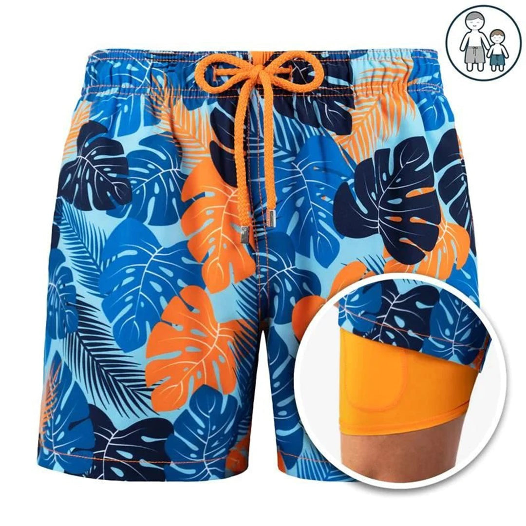 Sebastián | Bañador Corto Estampado Tropical Hombre