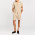 Tomás | Conjunto de Lino Hombre Camisa y Pantalón Corto