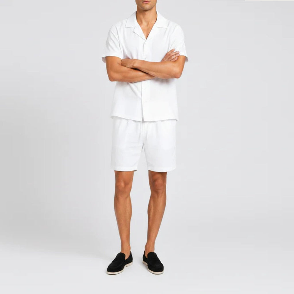 Tomás | Conjunto de Lino Hombre Camisa y Pantalón Corto